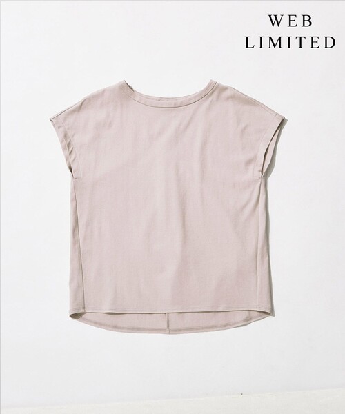 J.PRESS（ジェイプレス）の「【WEB限定】防汚Ｔシャツ フレンチスリーブ（Tシャツ/カットソー・レディース・ホワイト系/ベージュ系・T15/T13）」の9枚目の写真