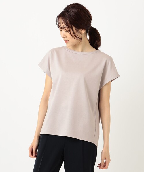 J.PRESS（ジェイプレス）の「【WEB限定】防汚Ｔシャツ フレンチスリーブ（Tシャツ/カットソー・レディース・ホワイト系/ベージュ系・T15/T13）」の11枚目の写真