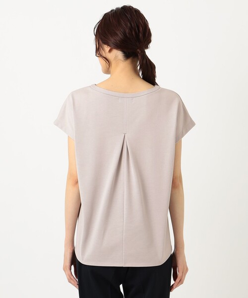 J.PRESS（ジェイプレス）の「【WEB限定】防汚Ｔシャツ フレンチスリーブ（Tシャツ/カットソー・レディース・ホワイト系/ベージュ系・T15/T13）」の13枚目の写真
