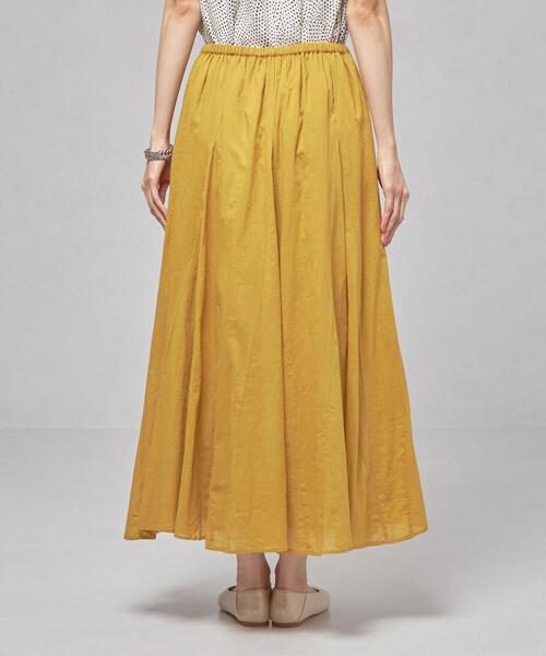 closet story(クローゼットストーリー)の「<closet story(クローゼットストーリー)>カラー ボリュームギャザー ロングスカート -手洗い可能-(スカート・レディース・ピンク/イエロー/ダークグレー・FREE)」の6枚目の写真