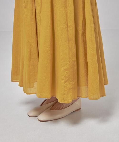 closet story(クローゼットストーリー)の「<closet story(クローゼットストーリー)>カラー ボリュームギャザー ロングスカート -手洗い可能-(スカート・レディース・ピンク/イエロー/ダークグレー・FREE)」の8枚目の写真