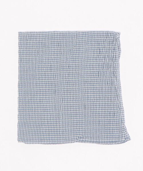 agnes b.（アニエスベー）の「CF42 BANDANA ヴィシーチェックバンダナ（バンダナ/スカーフ・レディース・ブルー系その他/レッド系その他・UNI）」の2枚目の写真