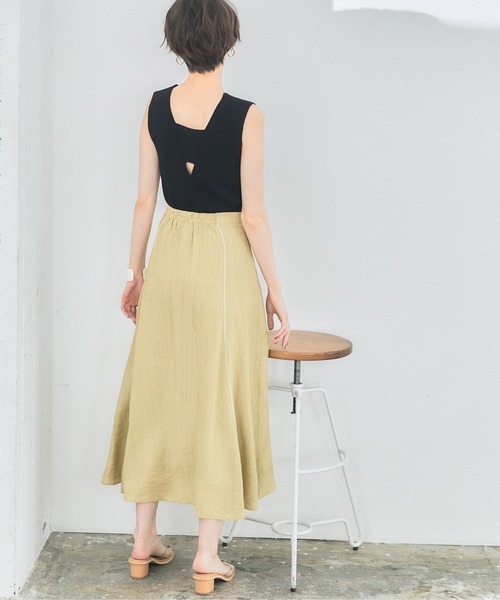 titivate（ティティベイト）の「ﾃﾞｻﾞｲﾝﾊﾞｯｸﾍﾞﾙﾄﾘﾌﾞﾆｯﾄﾀﾝｸ（タンクトップ・レディース・ブラック/パープル/ピンク/ライトベージュ・S/M）」の21枚目の写真