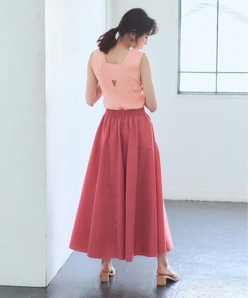 titivate（ティティベイト）の「ﾃﾞｻﾞｲﾝﾊﾞｯｸﾍﾞﾙﾄﾘﾌﾞﾆｯﾄﾀﾝｸ（タンクトップ・レディース・ブラック/パープル/ピンク/ライトベージュ・S/M）」の6枚目の写真