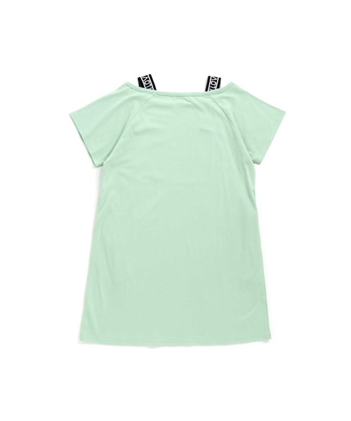 JENNI love（ジェニィラブ）の「接触冷感肩あきロゴテープワンピース（ワンピース・キッズ・ピンク/ブラウン/ミント・150cm/160cm/140cm/130cm）」の13枚目の写真