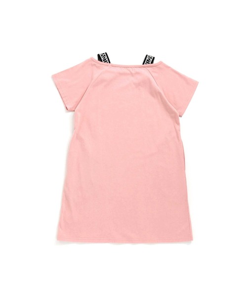 JENNI love（ジェニィラブ）の「接触冷感肩あきロゴテープワンピース（ワンピース・キッズ・ピンク/ブラウン/ミント・150cm/160cm/140cm/130cm）」の15枚目の写真