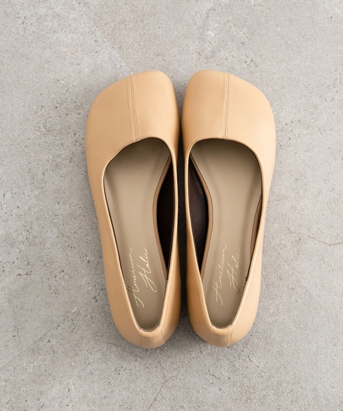 AMERICAN HOLIC(アメリカンホリック)の「オブリークトゥーフラットシューズ(パンプス・レディース・パイソン/ベージュ/アイボリー/ブラック/イエロー・M/S/L)」の9枚目の写真