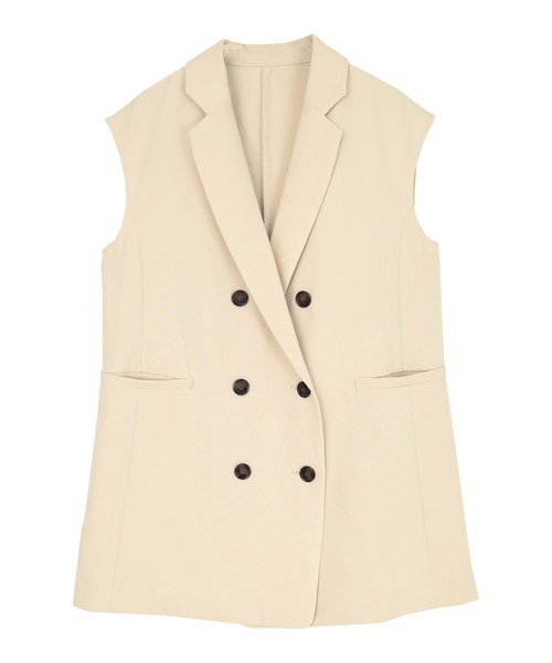 UR'S(ユアーズ)の「ノースリーブジレベスト(その他アウター・レディース・ブラック/モカ/ライトベージュ/グレイッシュベージュ・S/M/L)」の18枚目の写真