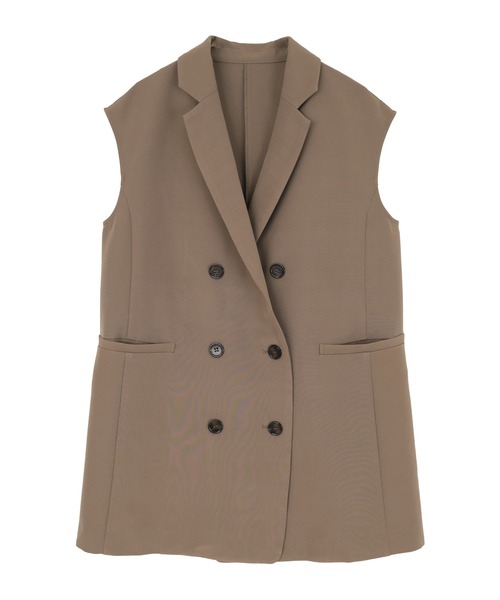 UR'S(ユアーズ)の「ノースリーブジレベスト(その他アウター・レディース・ブラック/モカ/ライトベージュ/グレイッシュベージュ・S/M/L)」の8枚目の写真