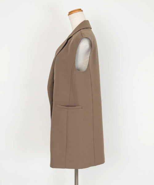 UR'S(ユアーズ)の「ノースリーブジレベスト(その他アウター・レディース・ブラック/モカ/ライトベージュ/グレイッシュベージュ・S/M/L)」の17枚目の写真