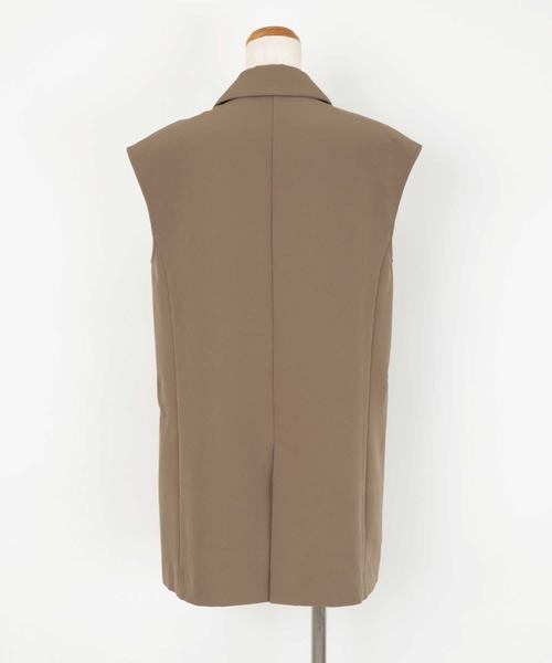 UR'S(ユアーズ)の「ノースリーブジレベスト(その他アウター・レディース・ブラック/モカ/ライトベージュ/グレイッシュベージュ・S/M/L)」の15枚目の写真