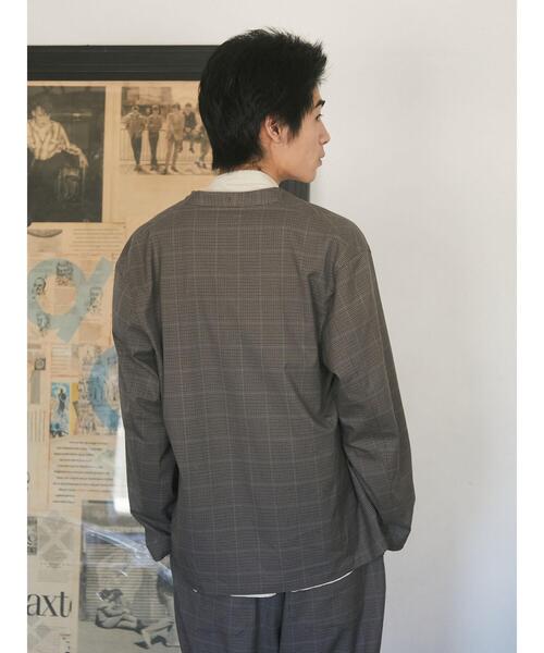 CRAFT STANDARD BOUTIQUE（クラフトスタンダードブティック）の「TR/PU ボタンレスシャツ　＊◇（シャツ/ブラウス・メンズ・ベージュ系その他/ブラック/グレー系その他3・LL/M/L）」の19枚目の写真