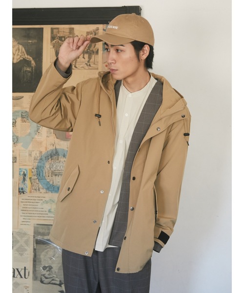 CRAFT STANDARD BOUTIQUE（クラフトスタンダードブティック）の「TR/PU ボタンレスシャツ　＊◇（シャツ/ブラウス・メンズ・ベージュ系その他/ブラック/グレー系その他3・LL/M/L）」の4枚目の写真