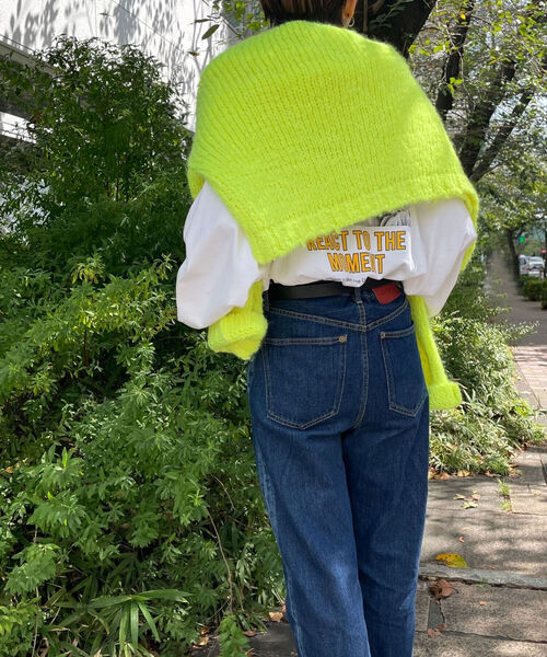 NOLLEY’S（ノーリーズ）の「【GOOD ROCK SPEED/グッドロックスピード】PHOTO BIG ロングスリーブTシャツ（Tシャツ/カットソー・レディース・ベージュ/オフホワイト/オリーブ・FREE）」の5枚目の写真