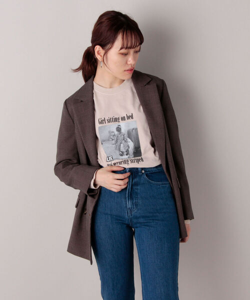 NOLLEY’S（ノーリーズ）の「【GOOD ROCK SPEED/グッドロックスピード】PHOTO BIG ロングスリーブTシャツ（Tシャツ/カットソー・レディース・ベージュ/オフホワイト/オリーブ・FREE）」の20枚目の写真