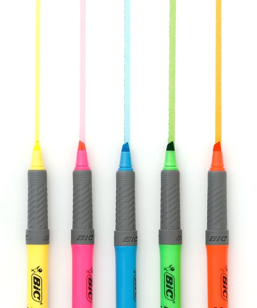 HIGHTIDE（ハイタイド）の「BIC ビック マーキングハイライターグリップ（ペン類・レディース・ピンク/イエロー/オレンジ/ブルー/グリーン・FREE）」の7枚目の写真