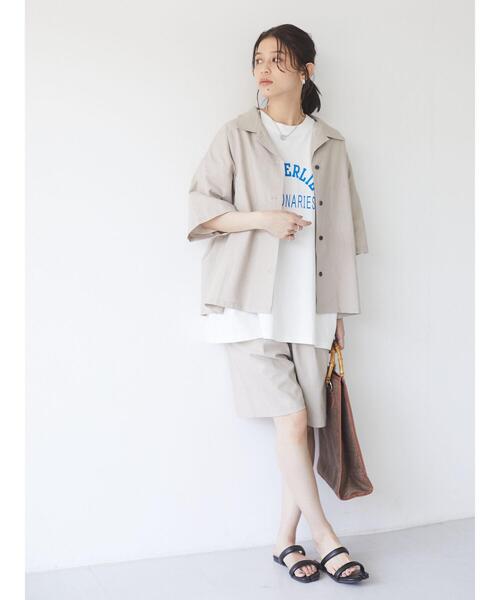 Sugar spoon(シュガースプーン)の「・SUGAR SPOONリネンハーフパンツ*(その他パンツ・レディース・チャコールグレー/ベージュ/サックスブルー/ネイビー・FREE)」の22枚目の写真