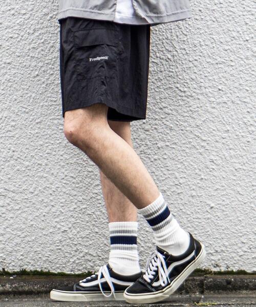 coen(コーエン)の「FreeSpeech(フリースピーチ)別注ナイロングログランショーツ(セットアップ対応)(その他パンツ・メンズ・ブラック/オリーブ/ダークグレー・MEDIUM/SMALL/LARGE)」の2枚目の写真