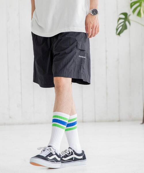 coen(コーエン)の「FreeSpeech(フリースピーチ)別注ナイロングログランショーツ(セットアップ対応)(その他パンツ・メンズ・ブラック/オリーブ/ダークグレー・MEDIUM/SMALL/LARGE)」の22枚目の写真