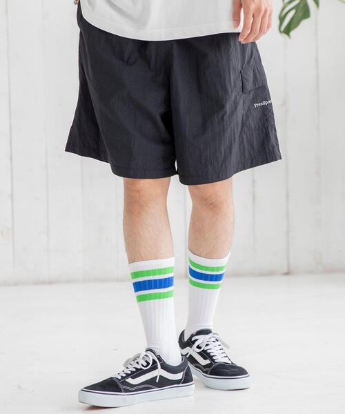 coen（コーエン）の「FreeSpeech(フリースピーチ)別注ナイロングログランショーツ(セットアップ対応)（その他パンツ・メンズ・ダークグレー/ブラック/オリーブ・SMALL/LARGE/MEDIUM）」の6枚目の写真