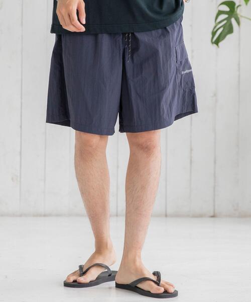 coen(コーエン)の「FreeSpeech(フリースピーチ)別注ナイロングログランショーツ(セットアップ対応)(その他パンツ・メンズ・ブラック/オリーブ/ダークグレー・MEDIUM/SMALL/LARGE)」の4枚目の写真