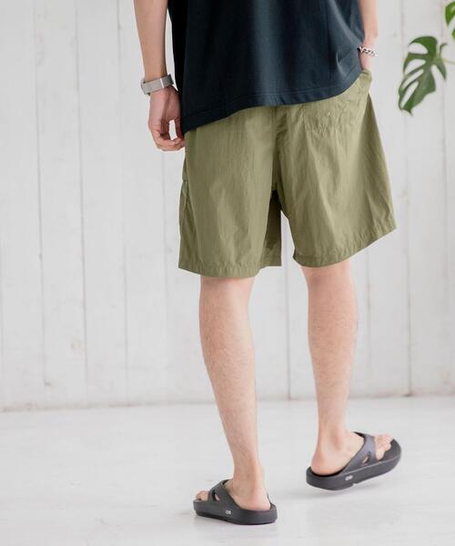 coen(コーエン)の「FreeSpeech(フリースピーチ)別注ナイロングログランショーツ(セットアップ対応)(その他パンツ・メンズ・ブラック/オリーブ/ダークグレー・MEDIUM/SMALL/LARGE)」の8枚目の写真