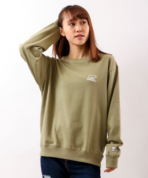 SOAR(ソアー)の「ワイドシルエットTトレーナー(Tシャツ/カットソー・メンズ・ブラック/スモークピンク/ダークブルー/オリーブ/グレイッシュベージュ・L/M/LL)」の20枚目の写真