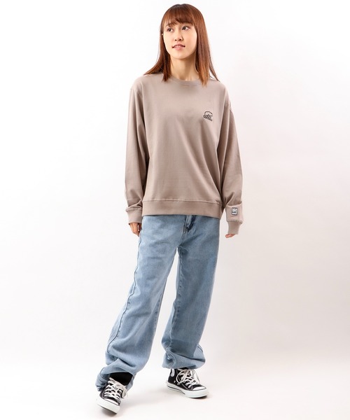 SOAR(ソアー)の「ワイドシルエットTトレーナー(Tシャツ/カットソー・メンズ・ブラック/スモークピンク/ダークブルー/オリーブ/グレイッシュベージュ・L/M/LL)」の8枚目の写真