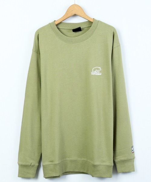 SOAR(ソアー)の「ワイドシルエットTトレーナー(Tシャツ/カットソー・メンズ・ブラック/スモークピンク/ダークブルー/オリーブ/グレイッシュベージュ・L/M/LL)」の13枚目の写真