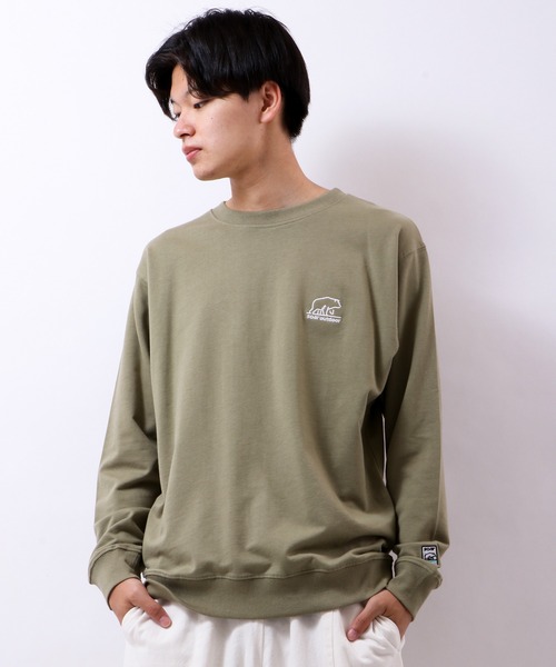 SOAR(ソアー)の「ワイドシルエットTトレーナー(Tシャツ/カットソー・メンズ・ブラック/スモークピンク/ダークブルー/オリーブ/グレイッシュベージュ・L/M/LL)」の15枚目の写真