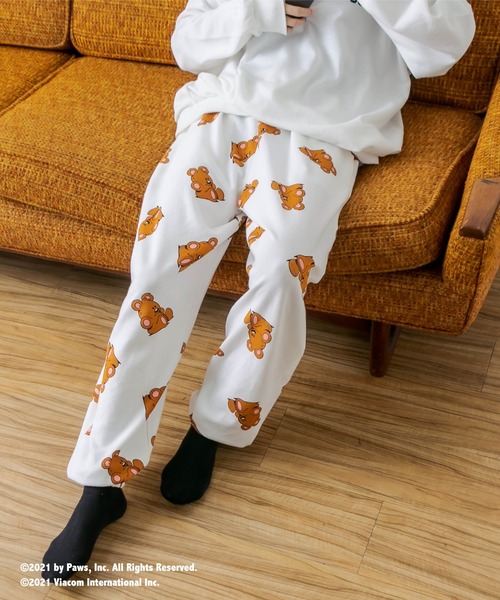 RASVOA（ラスボア）の「【Ｇａｒｆｉｅｌｄコラボ】総柄ルームスウェットパンツ（スウェットパンツ・レディース・ブラック/オフホワイト・FREE）」の13枚目の写真