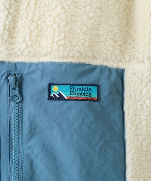 Franklin Climbing(フランクリンクライミング)の「【GO OUT12月号掲載】【Franklin Climbing】ボアジャケット(ブルゾン・メンズ・ブルー/ホワイト系その他/オレンジ・M/L/XL)」の9枚目の写真
