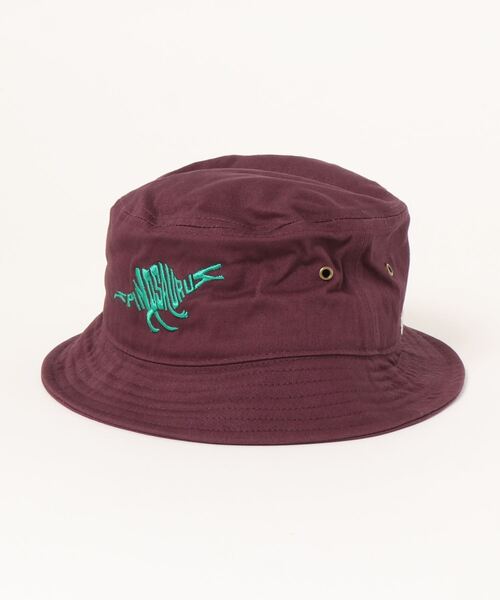 MPS(エムピーエス)の「【MPS】モチーフバケット恐竜(ハット・キッズ・ネイビー/ブラック/パープル・フリー)」の1枚目の写真