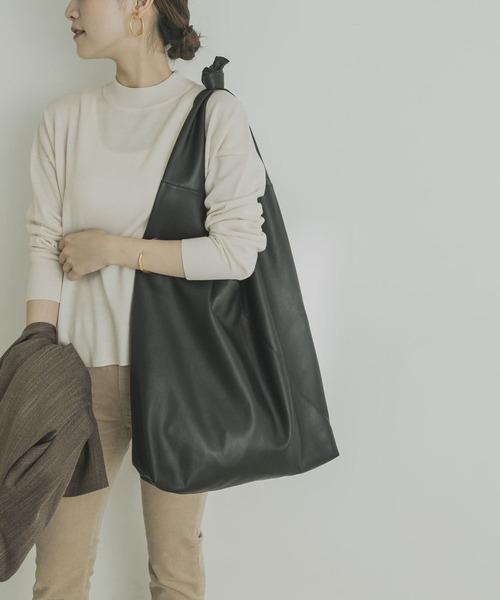 URBAN RESEARCH（アーバンリサーチ）の「ビッグショッパー（トートバッグ・レディース・ブラック/ブラウン・-）」の2枚目の写真