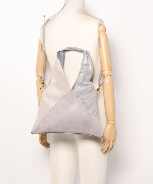 SAC(サック)の「3素材切り替えMIXトートバッグ SAC unit(トートバッグ・レディース・ダークベージュ/グレー/ブラック/ピンク・FREE)」の5枚目の写真