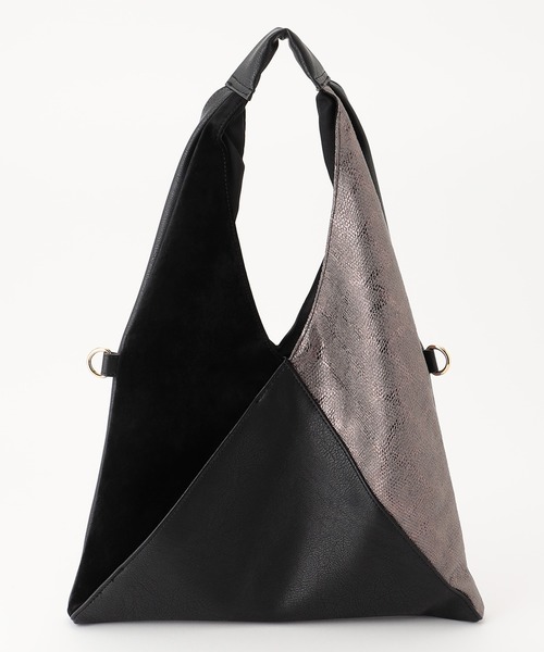 SAC(サック)の「3素材切り替えMIXトートバッグ SAC unit(トートバッグ・レディース・ダークベージュ/グレー/ブラック/ピンク・FREE)」の1枚目の写真