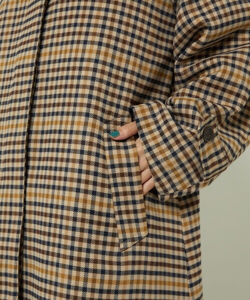 FREAK'S STORE（フリークスストア）の「ウーリーステンカラーコート（ステンカラーコート・レディース・ブラウン/ベージュ/その他・ﾌﾘ-）」の6枚目の写真