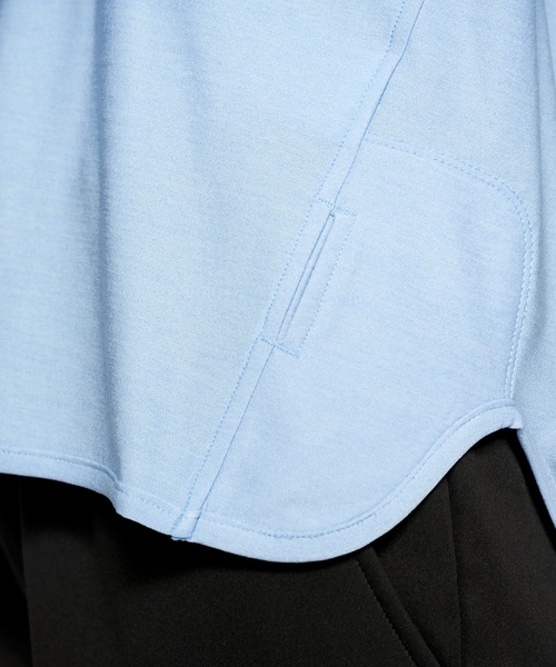 BENETTON (UNITED COLORS OF BENETTON)（ベネトンユナイテッドカラーズオブベネトン）の「【BENETTON / ベネトン】レディース UVカット 吸水速乾 ストレッチロングTシャツ（Tシャツ/カットソー・レディース・ライトグリーン/ブラック/パープル/ライトブルー/ピンク/ホワイト・MEDIUM/X-LARGE/SMALL/XXX-LARGE/LARGE/XX-LARGE）」の22枚目の写真