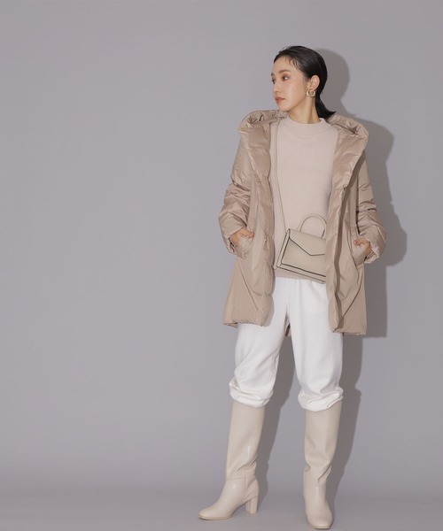 取寄品 セール Green Downミディアムダウン ダウンジャケット コート Natural Beauty Basic ナチュラルビューティーベーシック のファッション 本物特価保証 Arenatheatre Net