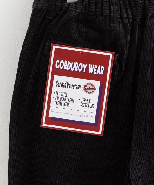 Rocky Monroe（ロッキーモンロー）の「太ピッチコーデュロイ ワイドテーパードワークパンツ（その他パンツ・メンズ・ブラック/ダークグリーン/ダークブラウン/サックスブルー/アイボリー・S/M/L）」の17枚目の写真