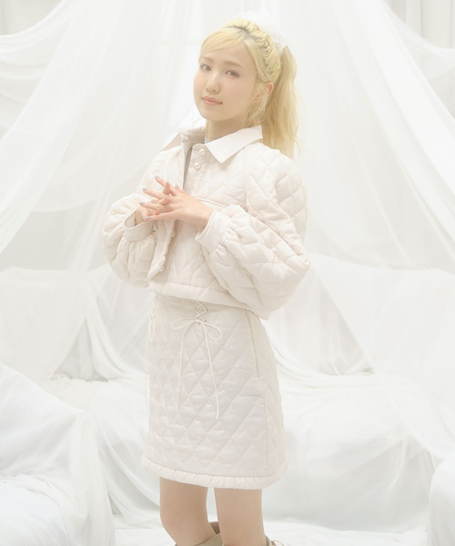 TITTY&CO.（ティティーアンドコー）の「【TITTY&CO.】パステルキルティングブルゾン（ブルゾン・レディース・ライトブルー/オフホワイト/ピンク・SMALL/MEDIUM）」の17枚目の写真