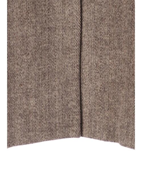 セール】・ELENCARE DUE ヘリンボーンショートコート＊（テーラード