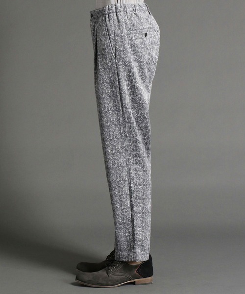 HIDEAWAYS NICOLE（ハイダウェイニコル）の「ヘリンボン柄スウェードワイドパンツ（その他パンツ・メンズ・チャコールグレー/ブラック/ネイビー・SMALL/MEDIUM/LARGE/X-LARGE）」の14枚目の写真