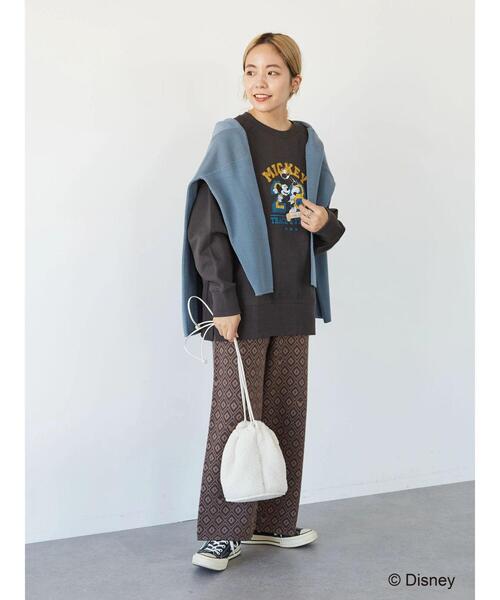 Disney(ディズニー)の「ジャガードニットパンツ/Mickey(その他パンツ・レディース・ベージュ/ブラウン・M/L)」の16枚目の写真
