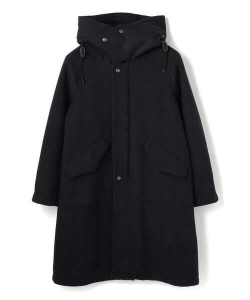 schott（ショット）の「Schott(ショット) 793W WOOL COAT/ウールコート（ステンカラーコート・レディース・ブラック/ネイビー・FREE）」の4枚目の写真