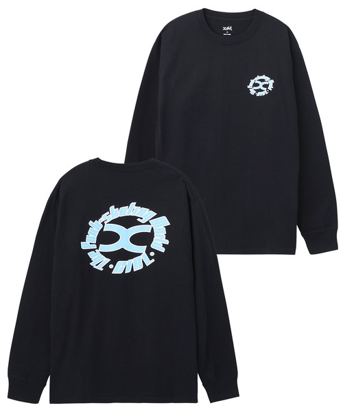 X-girl（エックスガール）の「CIRCLE X LOGO L/S TEE（Tシャツ/カットソー・レディース・ブラック/ホワイト/オレンジ・S/M/L/XL）」の13枚目の写真