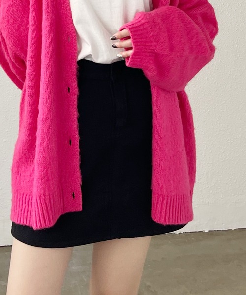 Shelly island（シェリーアイランド）の「デニムミニスカート（デニムスカート・レディース・ブラック・M）」の4枚目の写真