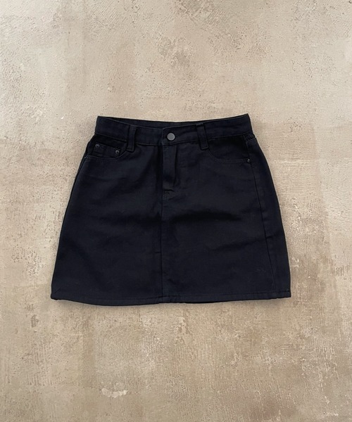 Shelly island（シェリーアイランド）の「デニムミニスカート（デニムスカート・レディース・ブラック・M）」の7枚目の写真