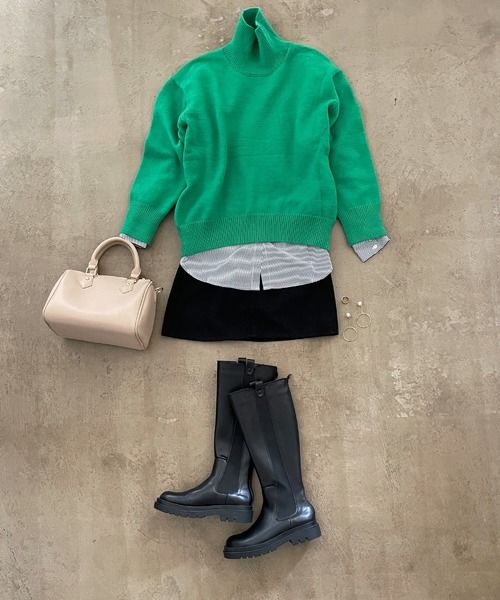 Shelly island（シェリーアイランド）の「デニムミニスカート（デニムスカート・レディース・ブラック・M）」の16枚目の写真