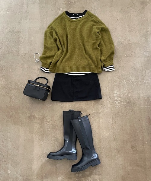 Shelly island（シェリーアイランド）の「デニムミニスカート（デニムスカート・レディース・ブラック・M）」の14枚目の写真